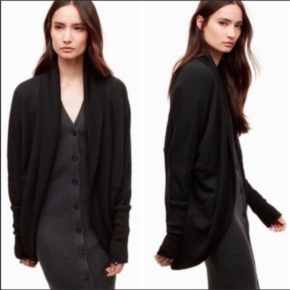 Aritzia Sweaters - Aritzia Wilfred Diderot Cardigan Sweater Cocoon  Sweater Black